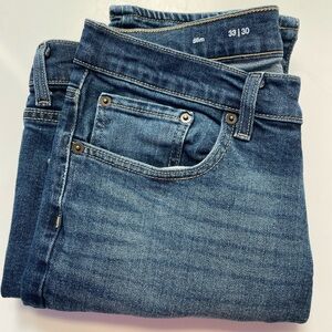 Men’s Sonoma 33x30 Slim Straight Jeans Dark Wash Cotton Spandex